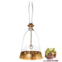 Колокольчик новогодний. Богемское стекло. Высота 18 см. Bohemia Crystal. Чехия Колокольчик новогодний. Богемское стекло. Высота 18 см. Bohemia Crystal. Чехия