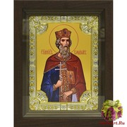 Икона освященная &quot;Владимир равноапостольный великий князь&quot;, в киоте 24x30 см, 24x30 см