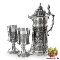 Кувшин два бокала для вина из олова Альбрехт Дюрер Оловянная посуда Artina