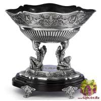 Ваза фруктовница из олова Серия Ренессанс. Высота 29,5 см. Португалия