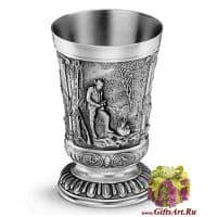 Бокал для вина из олова из серии Вольный стрелок. Размер 12 см Artina