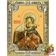 Икона освященная &quot;Взыграние младенца ,икона Божией Матери&quot;, 18x24 см, со стразами