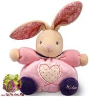 Кролик Kaloo 9698637 мягкая игрушка Small Rabbit Heart Высота 18 см. Коллекция Petite Rose Kaloo Франция