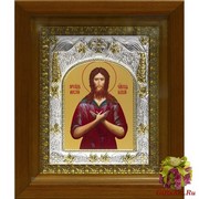 Икона освященная &quot;Алексий(Алексей) человек Божий &quot;, в деревянном киоте 20x24 см, 20x24 см