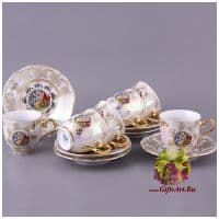 Кофейный набор &quot;Мадонна&quot; на 6 персон 12 предметов. Чехия