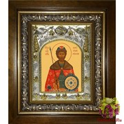 Икона освященная &quot;Александр Невский, благоверный князь&quot;, 14x18 см, в деревянном киоте 20x24 см, 20x24 см