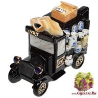 Заварочный чайник фарфоровый подарочный Чаймобиль. 1250 мл.