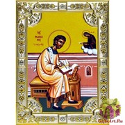 Икона освященная &quot;Роман Сладкопевец преподобный&quot;, 18x24 см со стразами, 18x24 см