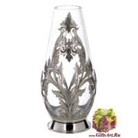 Ваза из стекла и олова Инфанта Серия Ренессанс. Высота 27 см. Португалия