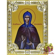 Икона освященная &quot;Аполлинария&quot;, 18x24 см, со стразами