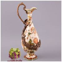 Кувшин. Фарфор и бронза. Коллекция Изобилие. Ручная работа. Высота 38 см