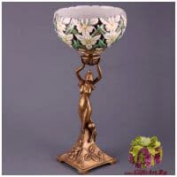 Ваза Девушка с детьми Серия Art Nouveau. Фарфор и бронза. Ручная работа. Высота 33 см