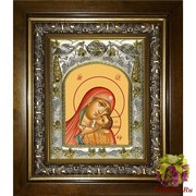 Икона освященная &quot;Касперовская икона Божией Матери&quot;, 14x18 см, в деревянном киоте 20x24 см, 20x24 см