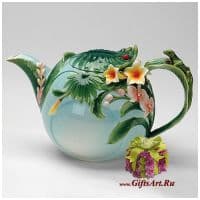 Заварочный чайник фарфоровый подарочный Волшебный лес. 1000 мл. Подарочная упаковка