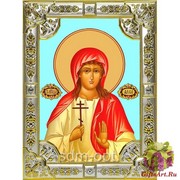 Икона освященная &quot;Алла Готфская мученица&quot;, 18x24 см, со стразами