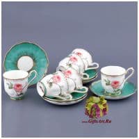 Кофейный набор сады Сальвадора. Фарфор 12 предметов. Подарочная упаковка