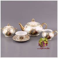 Чайный сервиз &quot;Мадонна&quot; на 6 персон 15 предметов. Фарфор. Чехия