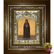 Икона освященная &quot;Антоний Великий преподобный&quot;, 14x18 см, в деревянном киоте 20x24 см, 20x24 см