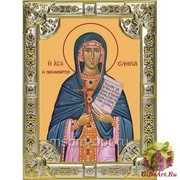 Икона освященная &quot;Евфимия Всехвальная великомученица&quot;, 18x24 см, со стразами