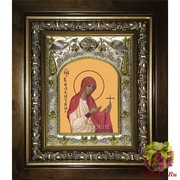 Икона освященная &quot;Валентина Кесарийская мученица&quot;, 14x18 см, в деревянном киоте 20x24 см, 20x24 см