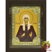 Икона освященная &quot;Светлана(Фотина) мученица&quot;, 18x24 см, со стразами, в деревянном киоте 24x30 см, 24x30 см