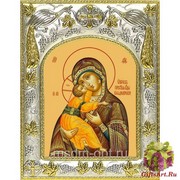 Икона освященная &quot;Владимирская икона Божией Матери&quot;, 14x18 см