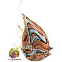 Морская рыбка. Стеклянная фигурка в стиле Мурано. Длина 19 см. Италия