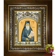Икона освященная &quot;Порфирий Кавсокаливит преподобный&quot;, 14x18 см, в деревянном киоте 20x24 см, 20x24 см