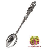 Серебряная ложка Благословение. Ложка из серебра 925 пробы. Россия Подарочная упаковка.