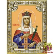 Икона освященная &quot;Ирина великомученица&quot;, 18x24 см, со стразами