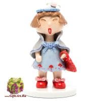 Фарфоровая статуэтка Париж. Серия Столичная штучка. Высота 13 см