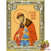 Икона освященная &quot;Димитрий Донской благоверный князь&quot;, 18x24 см со стразами, 18x24 см