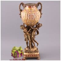 Ваза Грации. Фарфор и бронза. Коллекция Римские каникулы. Ручная работа. Высота 48 см
