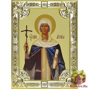 Икона освященная &quot;Нина равноапостольная&quot;, 18x24 см, со стразами
