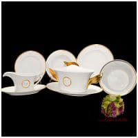 Столовый сервиз Медальон Меандр Medaillon Meandre D'or Rosenthal Versace 6 персон 22 предмета