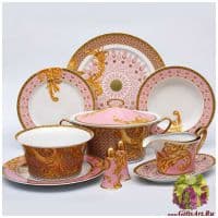 Столовый сервиз Les reves Byzantins Мечты Византии 22 предмета 6 персон Rosenthal Versace, фарфор. Германия