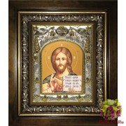 Икона освященная &quot;Господь Вседержитель&quot;, в киоте 20x24 см, 20x24 см