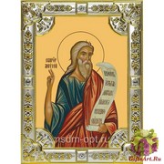 Икона освященная &quot;Моисей пророк&quot;, 18x24 см со стразами, 18x24 см