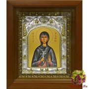 Икона освященная &quot;Антонина Никейская мученица&quot;, 14x18 см, в деревянном киоте 20x24 см, 20x24 см