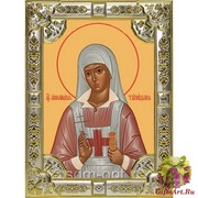 Икона освященная &quot;Аполлинария Тупицына мученица&quot;, 18x24 см, со стразами