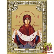 Покров икона Божией Матери 18х24 см, 18x24 см