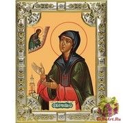 Икона освященная &quot;Евфросиния Суздальская благоверная княгиня,преподобная &quot;, 18x24 см, со стразами