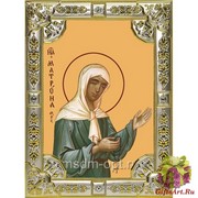 Икона освященная Матрона Московская блаженная&quot;, 18x24 см, со стразами