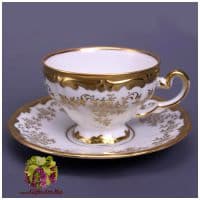 Чайный сервиз Сastell Weimar Porcelain Кастэл на 6 персон 12 предметов. Фарфор. Германия