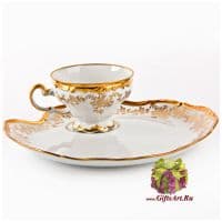 Чайная пара Сastell Weimar Porcelain Кастэл серии Эгоист. Фарфор. Германия