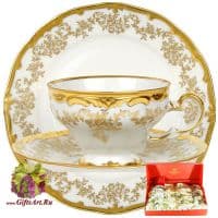 Чайный сервиз Сastell Weimar Porcelain Кастэл на 6 персон 18 предметов. Фарфор. Германия