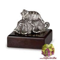 Лучшие друзья фигурка из серебра. Серебро 925 пробы. Россия Лучшие друзья фигурка из серебра. Серебро 925 пробы. Россия