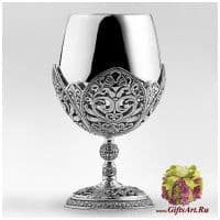 Серебряная рюмка Дворцовая. Серебро 925 пробы. Россия. Подарочная упаковка.