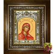 Икона освященная &quot;Андрониковская икона Божией Матери&quot;, 14x18 см, в деревянном киоте 20x24 см, 20x24 см