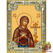 Икона освященная &quot;Ахтырская икона Божией Матери&quot;, 18x24 см, со стразами